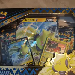 Pokemon TCG Sword & Shield Crown Zenith Regieleki V Collection Sealed Box - Image 3