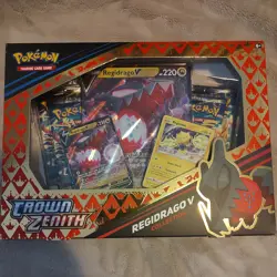 Pokemon TCG Crown Zenith Regidrago v Collection Box, New Sealed 2023 820650851834 - Image 1