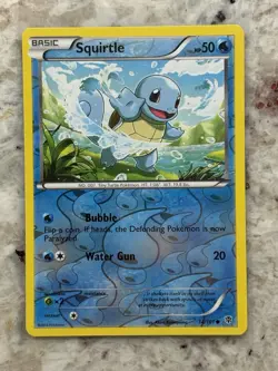 Pokemon 2013 Plasma Blast Squirtle Reverse Holo #14/101 - Image 1