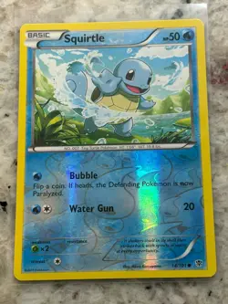 Pokemon 2013 Plasma Blast Squirtle Reverse Holo #14/101 - Image 2