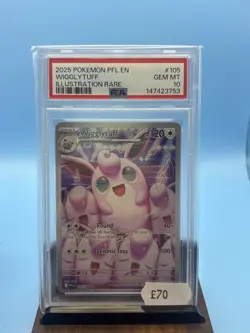 Pokemon TCG; Wigglytuff Illustration Rare, Phantasmal Flames Psa 10 Slab 105/094 - Image 1
