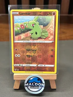Larvitar 086/189 Darkness Ablaze Common NM 2020 Reverse Holo - Image 1
