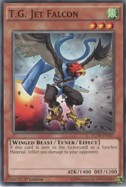 Yugioh T.G. Jet Falcon LC5D-EN207 Common NM x3 Play Set - Image 1