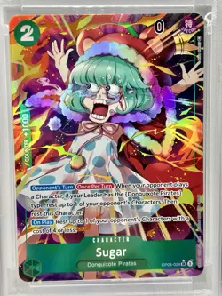 2023 ONE PIECE OP04-KINGDOMS OF INTRIGUE ALTERNATE ART #024 SUGAR PSA 10 ENG - Image 2