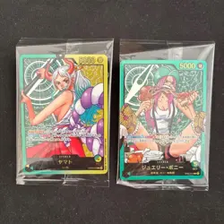 Yamato&Bonney OP07-019 L Promo Gold Text Lecafig WEEKLY Jump ONE PIECE Card - Image 1