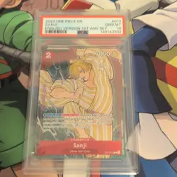 One Piece Sanji OP01-013 1st Anniversary English Promo Foil Rare PSA 10 - Image 1