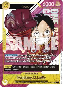 One Piece TCG CS 2024 Event Pack Lot (4) | Sealed | Serialized Luffy Chase Card - Image 2