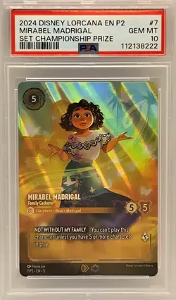Mirabel Madrigal PSA 10 2024 Disney Lorcana Championship Prize Card - Image 1