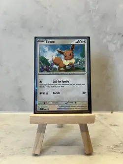 Pokemon Card Eevee Cosmos Holo SVP043 Black Star Promo Obsidian Flames 2023 NM-M - Image 1