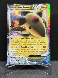 Ampharos EX 27/98 Holo Ancient Origins Pokemon Card - Image 1