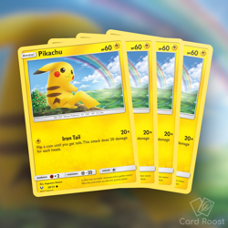 Pokemon x4 Pikachu 28/73 Shining Legends Playset - Image 1