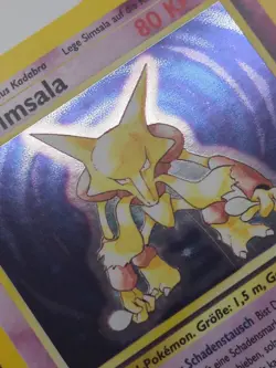 Pokemon TCG Simsala Alakazam 1/102 Holo Rare German Base Set 1999 WOTC Vintage - Image 2