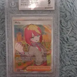 The Pokemon Company Mela Ultra Rare Holo 140/131 Prismatic Evolutions Beckett 9 - Image 1