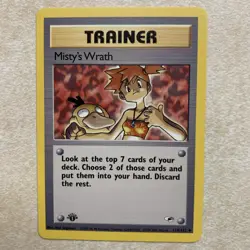 Pokemon TCG Misty's Wrath - 114/132 Gym Heroes - 1st Edition Vintage WOTC 1999 - Image 1