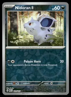 Nidoran F 029/165 Common 151 Pokemon Reverse Holo Near Mint - Image 1
