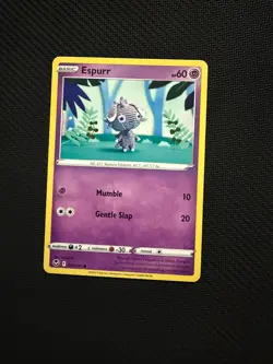 Espurr 081/195 Common Silver Tempest Pokemon Near Mint - Image 1