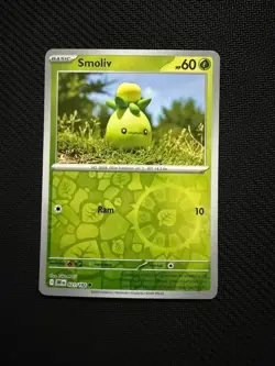 Smoliv 021/182 Common Destined Rivals Pokemon Reverse Holo Near Mint - Image 1