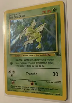 Pokemon Scyther Jungle 10/64 HOLO | FRENCH Edition | 1999 LP 1999 - Image 2