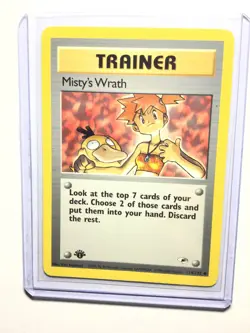 MISTY’S WRATH - 1st Edition Gym Heroes - 114/132 - Uncommon - Pokemon - NM - Image 1