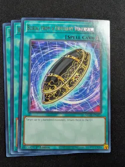 Yugioh - 3x Burial from a Different Dimension MAZE-EN057 1st Edition Rare NM - Image 1