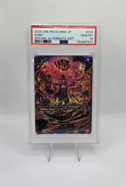 PSA 10 Sabo PRB02-014 SP Alternate Art EGGHEAD CRISIS EB04 ONE PIECE - Image 1