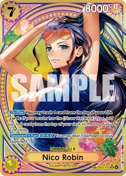 One Piece CG - Nico Robin | EB03-055 ( V.3 ) | SP Super Rare Alternative NM - Image 1