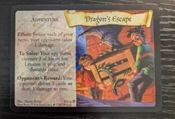 Harry Potter TCG Dragon's Escape #4/116 Rare Foil Card Base Set Holo WotC - Image 1