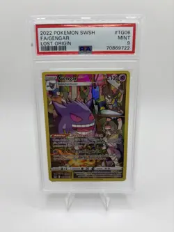 Pokemon Gengar Trainer Gallery Holo Card TG06/TG30 Swsh11: Lost Origin PSA 9 - Image 1