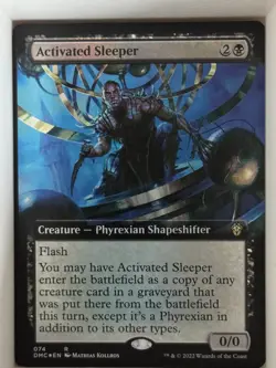 Activated Sleeper (Extended Art) R Commander: Dominaria United 74 NM - Image 1