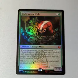 Avatar: The Last Airbender MTG Badgermole Cub Mythic Foil Green #0167 - Image 1
