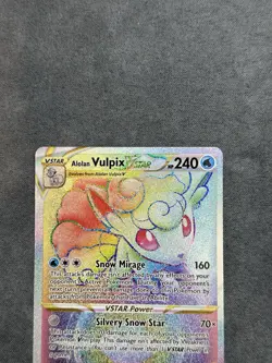Pokemon TCG Alolan Vulpix VSTAR 197/195 Silver Tempest Set Near Mint - Image 2