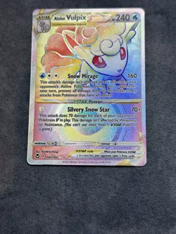 Pokemon TCG Alolan Vulpix VSTAR 197/195 Silver Tempest Set Near Mint - Image 3