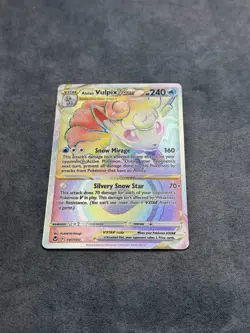 Pokemon TCG Alolan Vulpix VSTAR 197/195 Silver Tempest Set Near Mint - Image 4