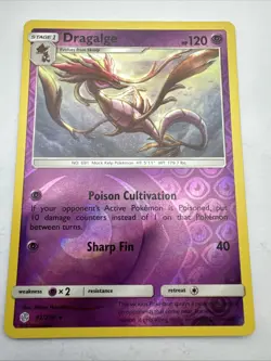 Pokemon - Dragalge 92/236 - Cosmic Eclipse - Reverse Holo - Near Mint - Image 1