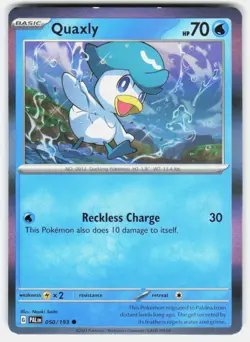 QUAXLY 050/193 COMMON PALDEA EVOLVED POKEMON REVERSE HOLO NM/M - Image 1