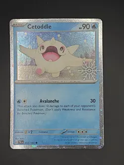 CETODDLE 053/193 PALDEA EVOLVED 2023 SNOWFLAKE STAMPED COSMO HOLO POKEMON TCG - Image 1