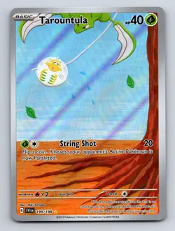 Tarountula 199/198 Illustration Rare Scarlet & Violet Pokemon Near Mint - Image 1