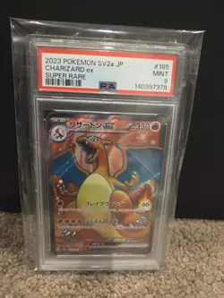 PSA 9 - Charizard V 185/165 SV2a Japanese 151 - Pokemon - Image 1