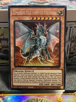 3X- Timaeus the United Dragon MP23-EN003 1st Edition Prismatic SR - Image 1