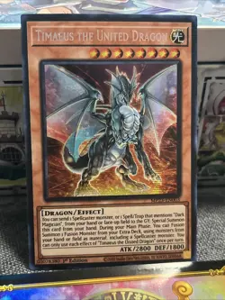 3X- Timaeus the United Dragon MP23-EN003 1st Edition Prismatic SR - Image 2