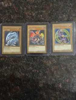 Yu-Gi-Oh! Blue Eyes White Red Eyes Black Dark Magician MAGO Set 1st Edition - Image 1