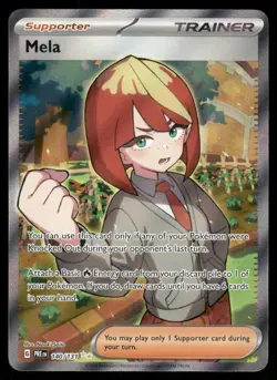 Pokemon Cards Mela 140/131 Prismatic Evolutions Holo Ultra Rare NM - Image 1