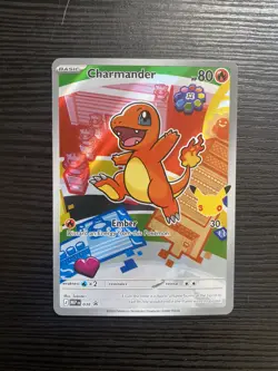 Charmander 038 Holo First Partner Illustration Promo NM Pokemon Single Card - Image 1