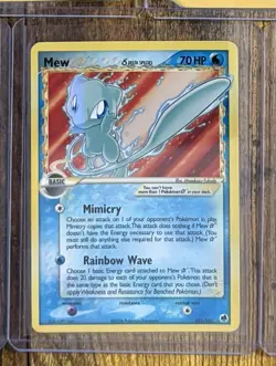 Gold Star Mew Dragon Frontiers Card 101/101 Series (MP Condition) - Image 1