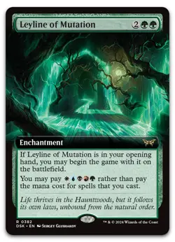 Leyline of Mutation (Extended Art) #382 (NM) Duskmourn DSK Magic MTG - Image 1