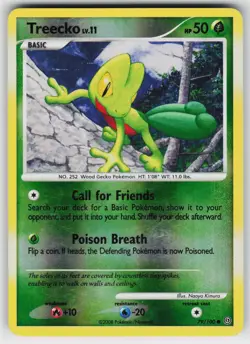 Treecko 79 Reverse Holo 100 C Stormfront Pokemon Moderately Played - Image 1