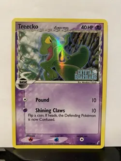 Treecko - 68/100 - Common - Reverse Holo Ex Crystal Guardians - Pokemon - MP - Image 1