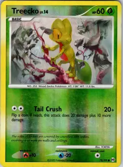 Treecko (78) 78/99 Arceus Pokemon HP Reverse Holo - Image 1