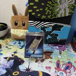 Pokemon Night Stretcher 127/132 ME01 Ultra Rare Full Art Holo - Image 2