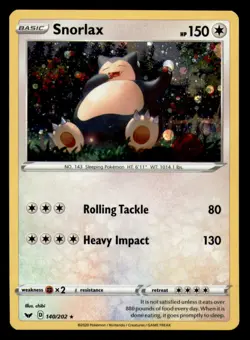 Snorlax - 140/202 (Cosmos Holo) 140/202 Holo Promo Blister Exclusives Pokemon NM - Image 1